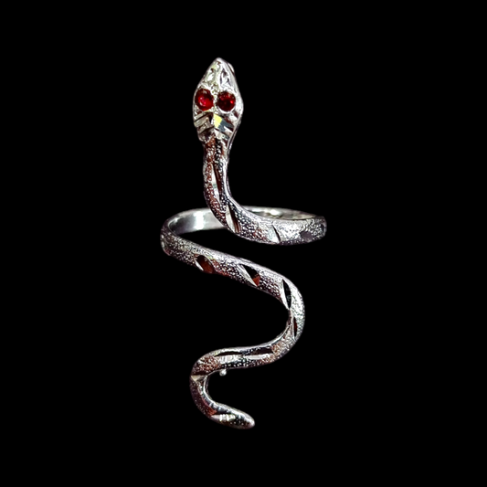 Anillo de serpiente diamantado