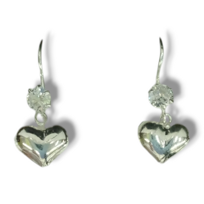 Aretes largos de corazón 01