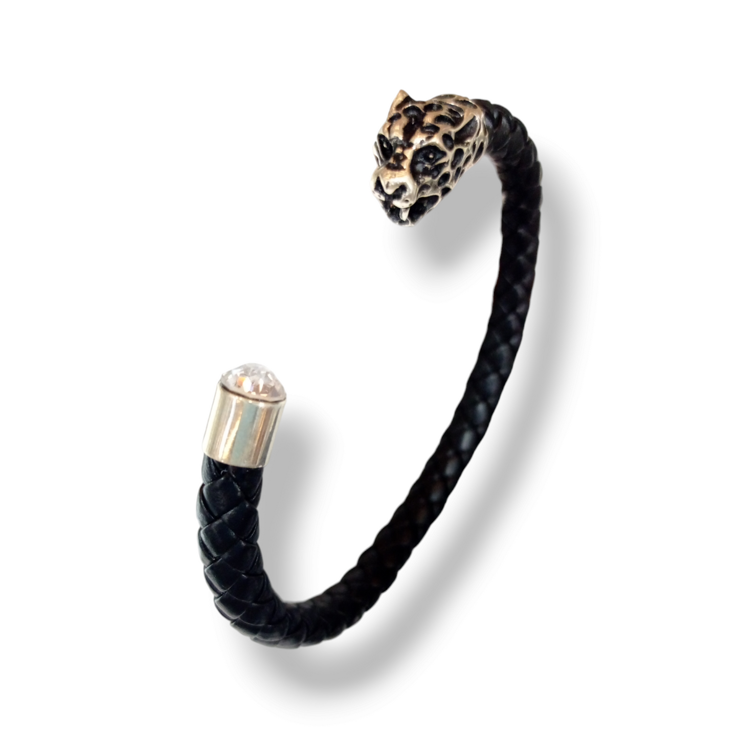 Brazalete de caucho con cabeza de Jaguar